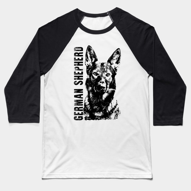 German Shepherd Dog - GSD Baseball T-Shirt by Nartissima